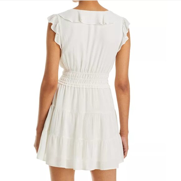 NWT- PAIGE Paradis Ruffle Mini Dress, White - Size S & M - Picture 3 of 9